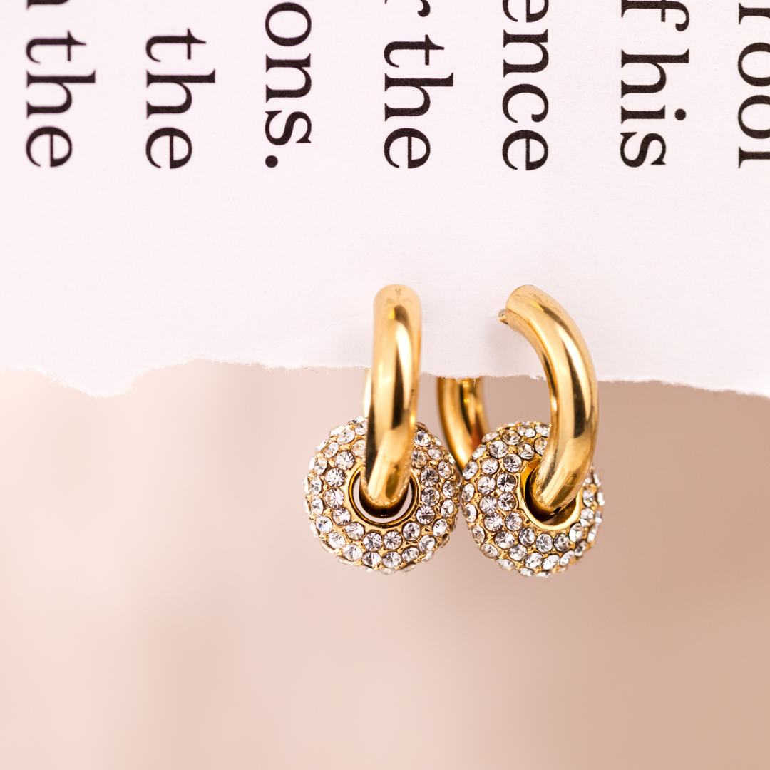 Chunky Radiant Wheel Hoop Set Medium Roségold