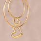 Phat Heart Hoops Small Roségold