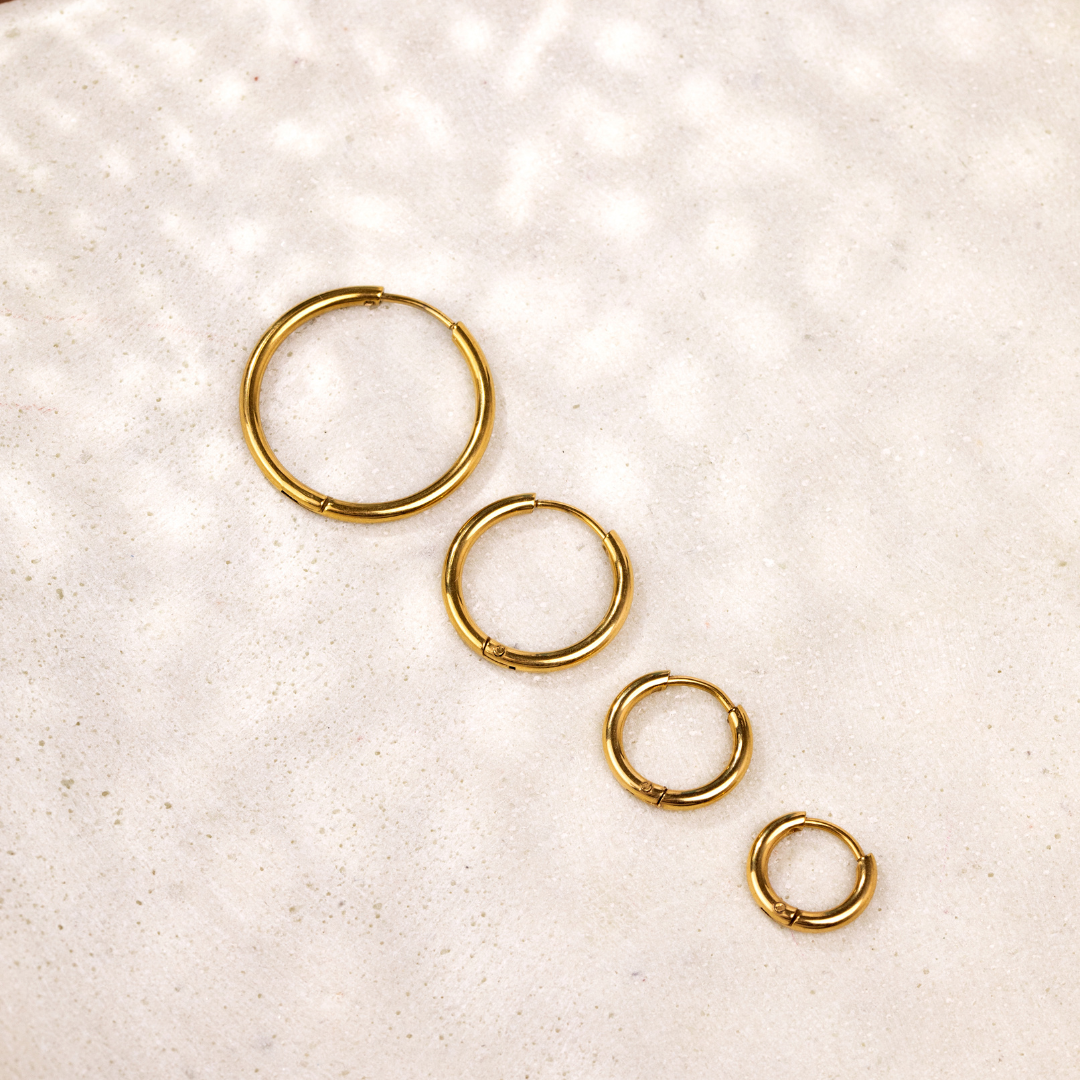 Clean Hoop Set Small Roségold