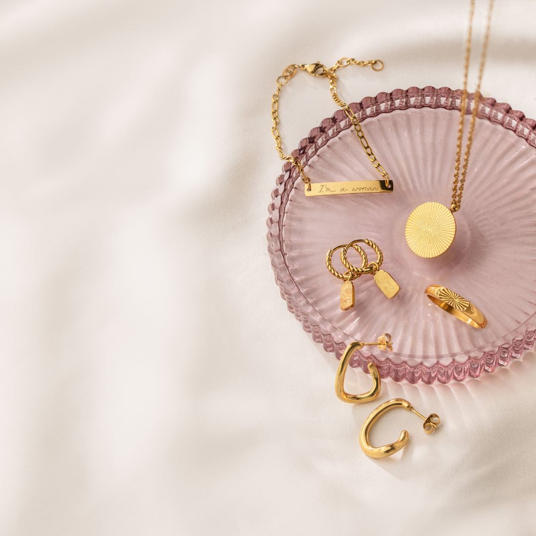 Rise & Shine Twisted Hoop Set Baby Silber