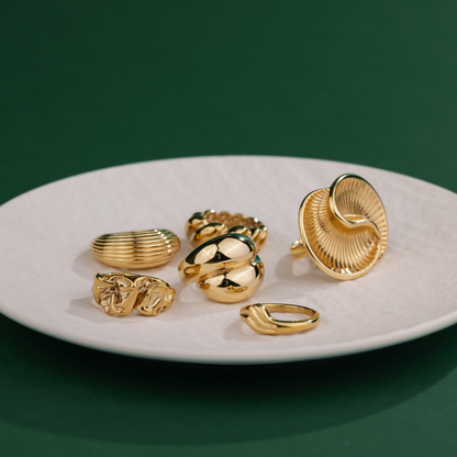 Winding Spiral Ring Roségold
