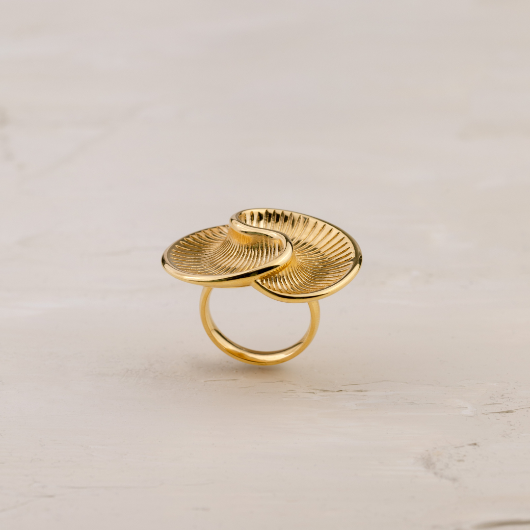 Winding Spiral Ring Silber
