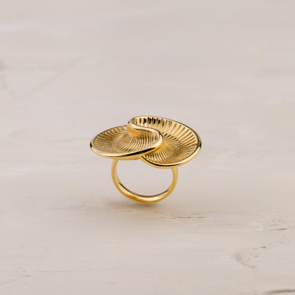 Winding Spiral Ring Silber