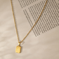 Letter Necklace J Gold