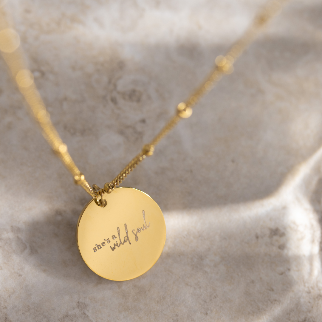 She's a wild soul Necklace Gold