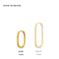 Oval Paloma Hoops Baby Gold