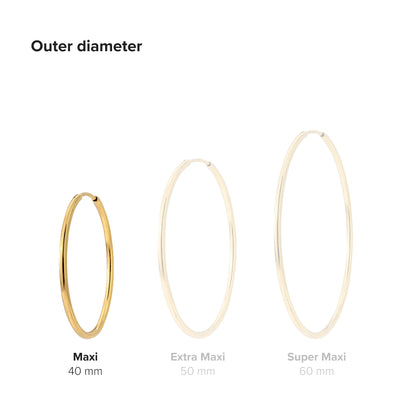 Maxi Hoops Silber