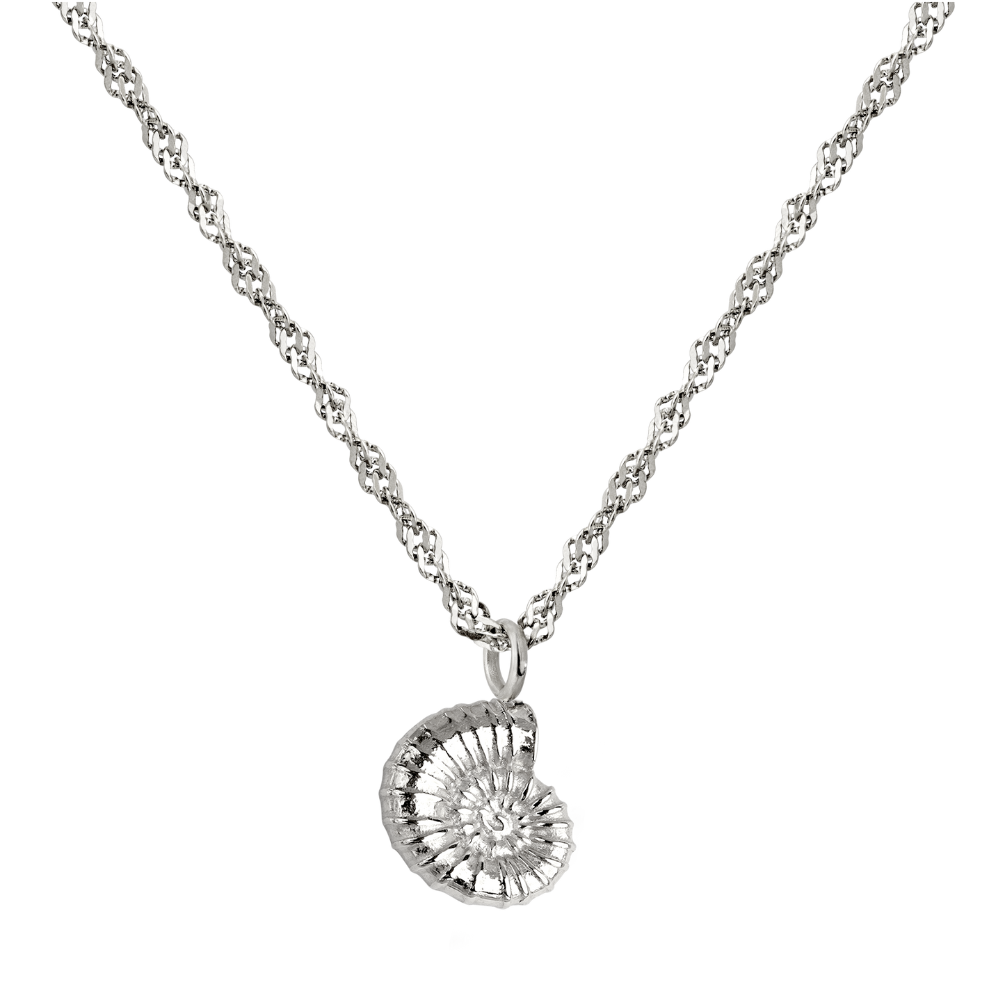 Shell Seeker Necklace Silber