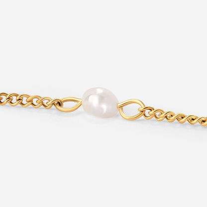 Pearl after Pearl Choker Gold