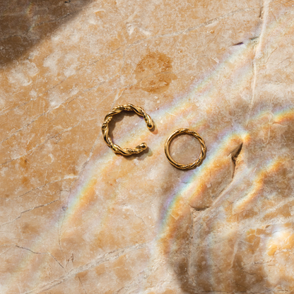 Curly Twist Piercing Gold