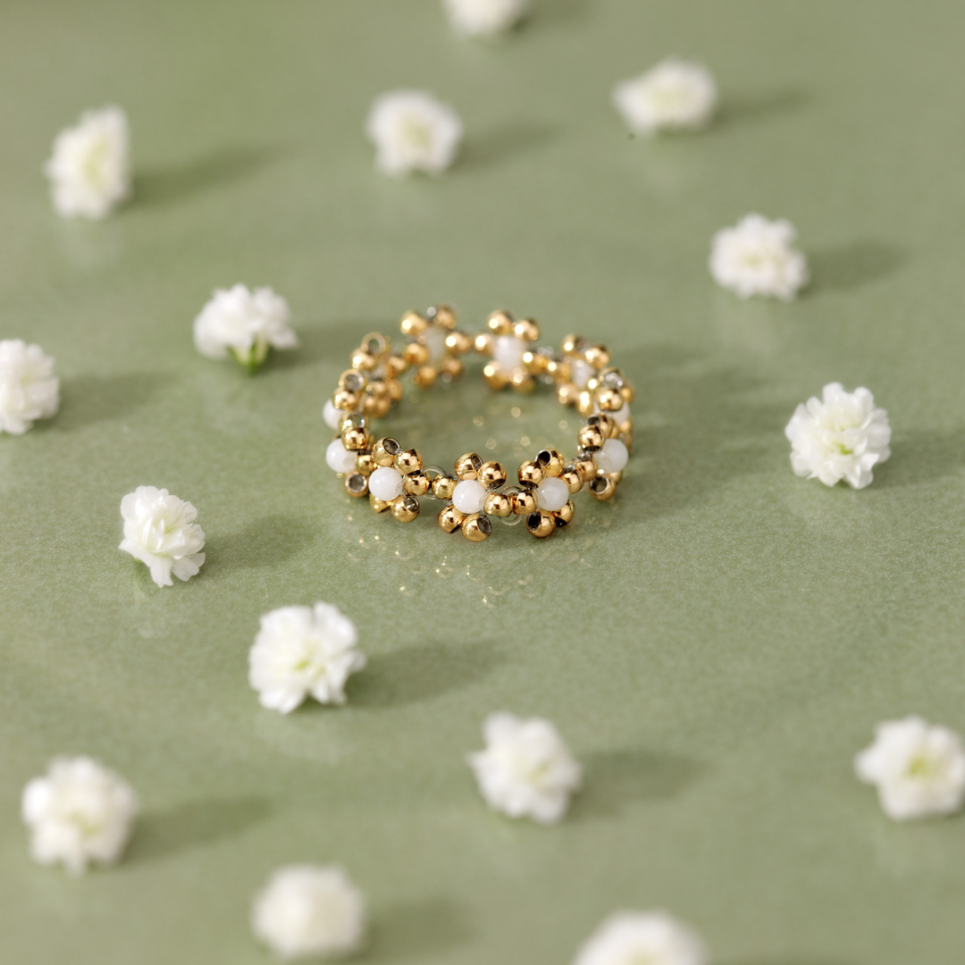 Flowery Ring Gold