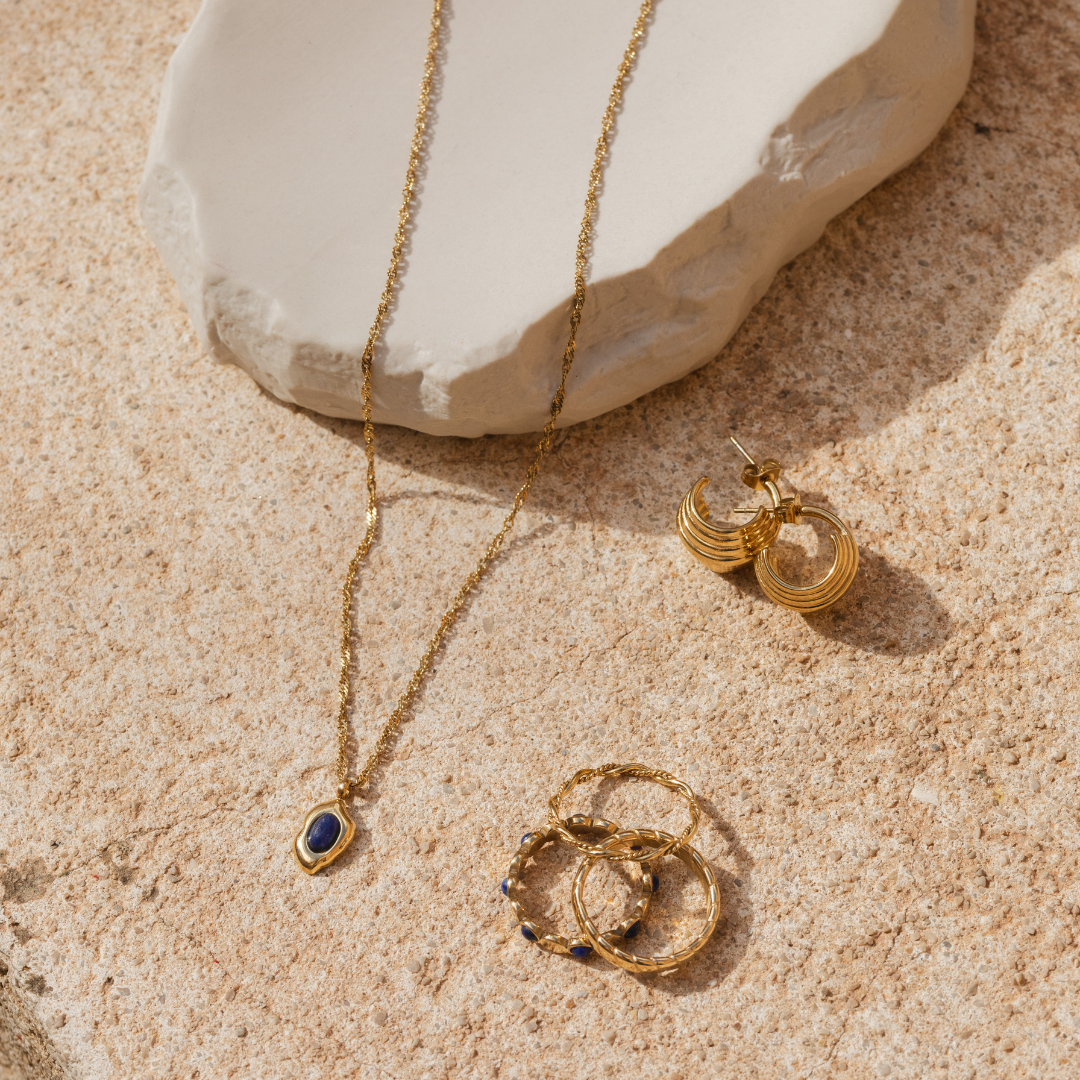 Blue Bay Ring Silber