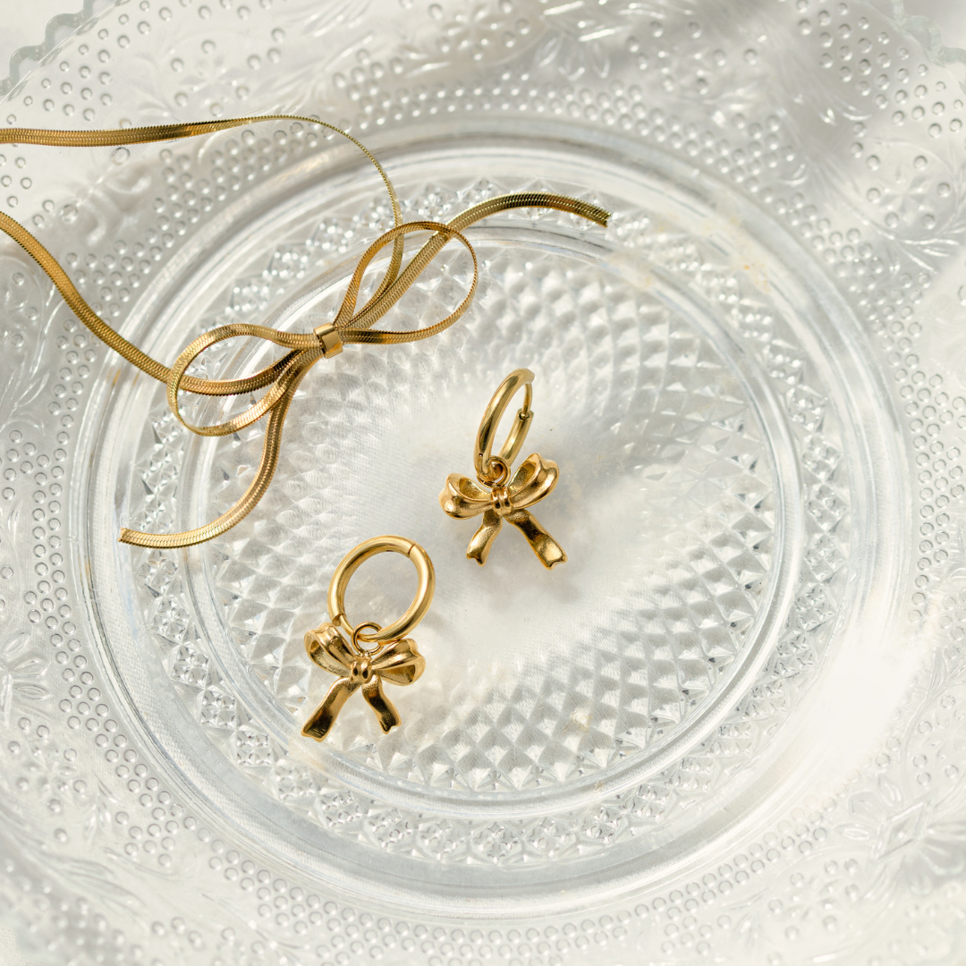 Sweet Bow Necklace Silber