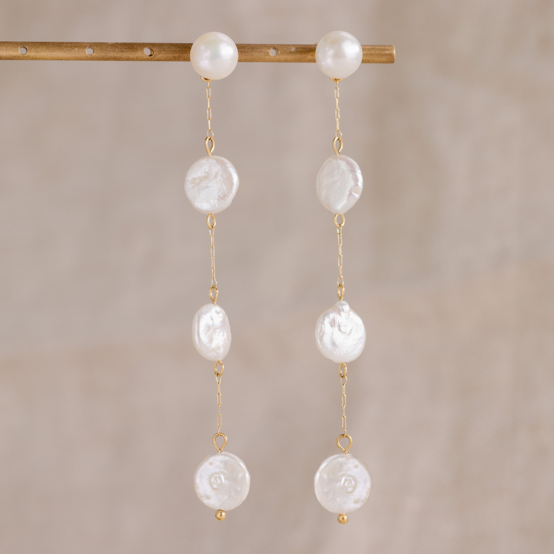 Pure Love Pearl Earrings Silber