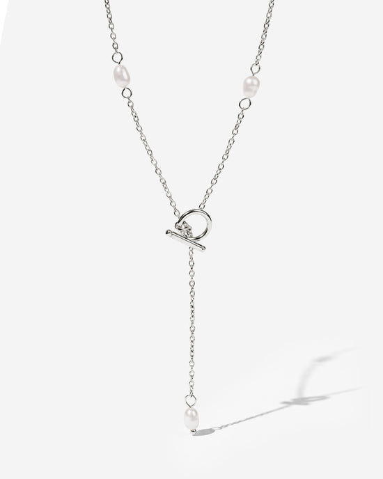 Cascade Pearl Y-Necklace