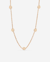 Boho Coin Necklace Roségold