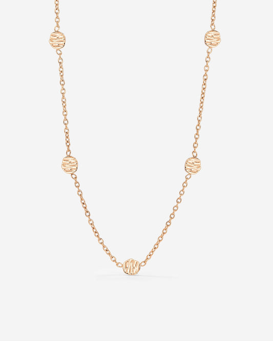 Boho Coin Necklace Roségold