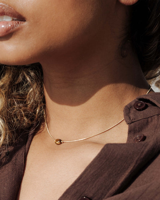 Sunflare Gem Choker Gold