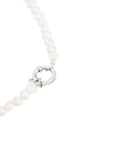 Lola Power Pearl Necklace Silber