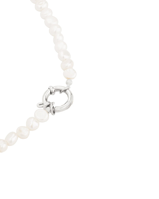 Lola Power Pearl Necklace Silber