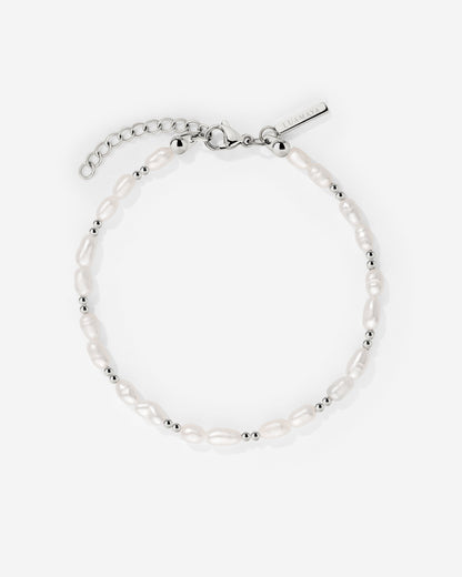 Summertime Pearl Bracelet Silber