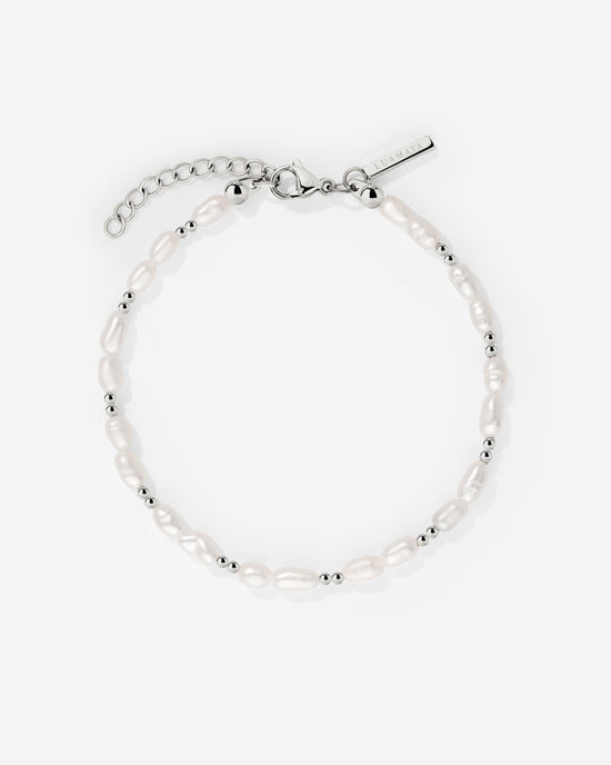 Summertime Pearl Bracelet Silber