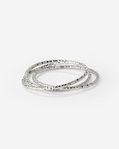 Prism Trio Ring Silber