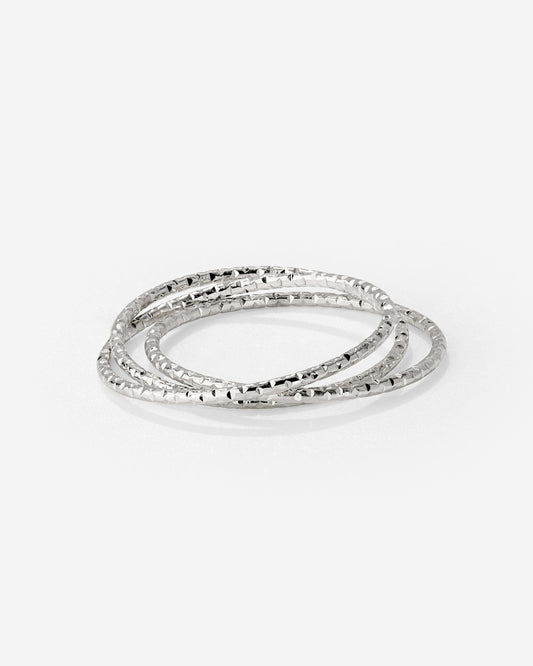 Prism Trio Ring Silber