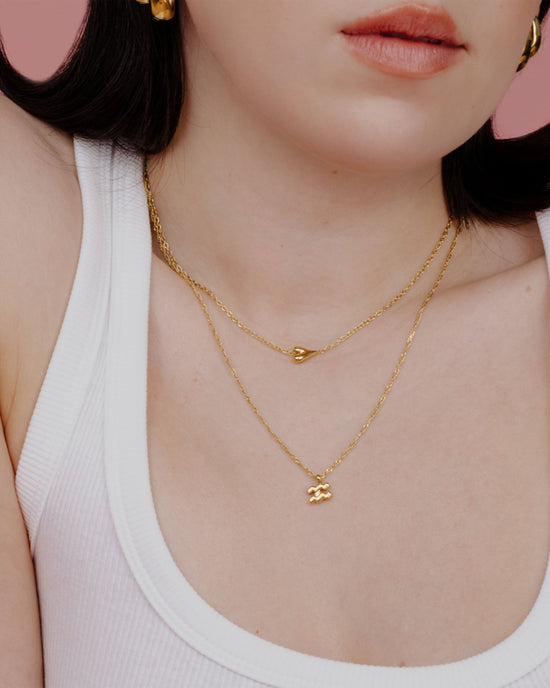 Aquarius Bubble Necklace Gold