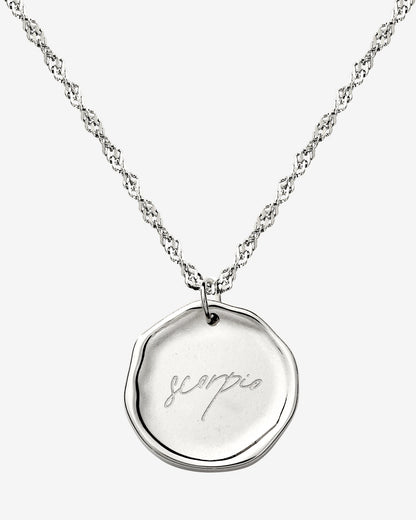 Zodiac Necklace – Scorpio / Skorpion Silber