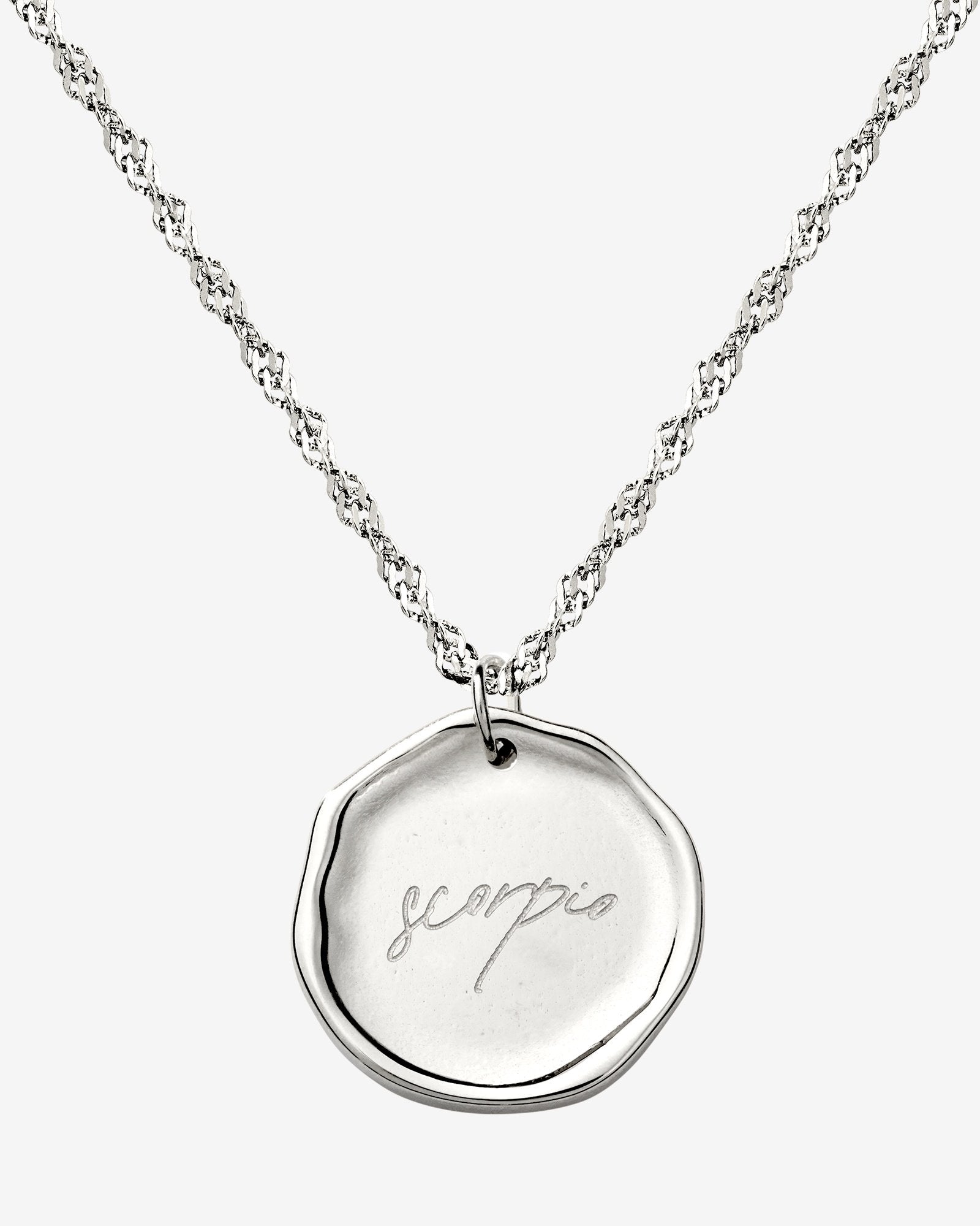Zodiac Necklace – Scorpio / Skorpion Silber