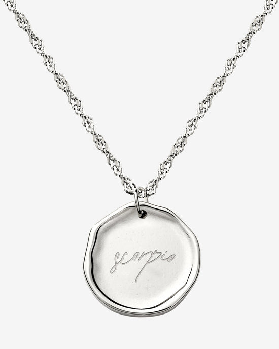 Zodiac Necklace – Scorpio / Skorpion Silber
