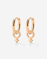 Female Icon Hoop Set Small Roségold