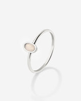 Oval Ring Silber