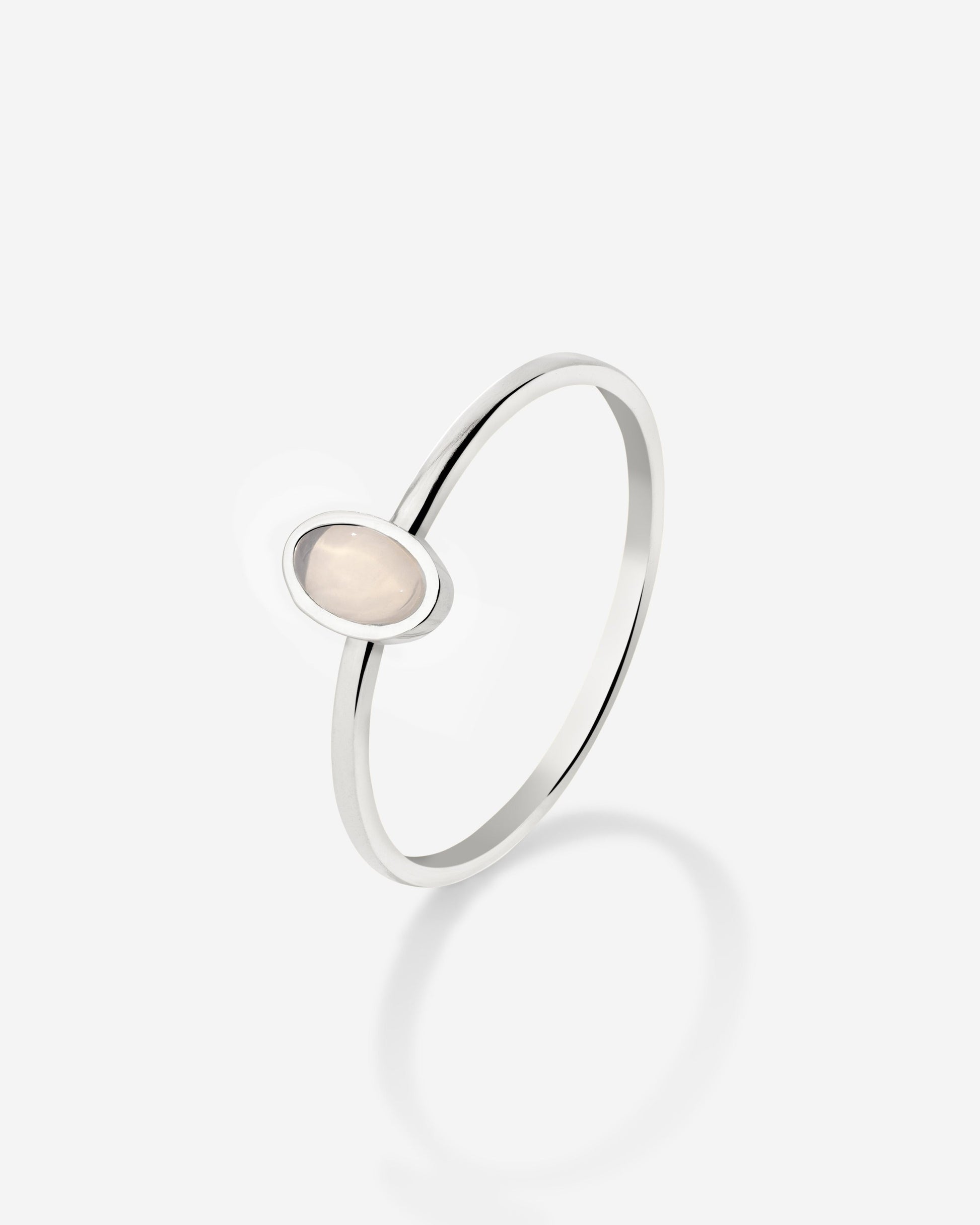 Oval Ring Silber