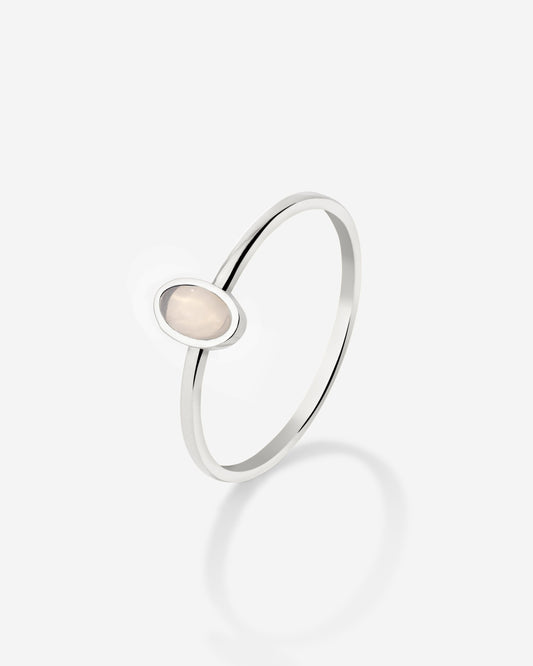 Oval Ring Silber