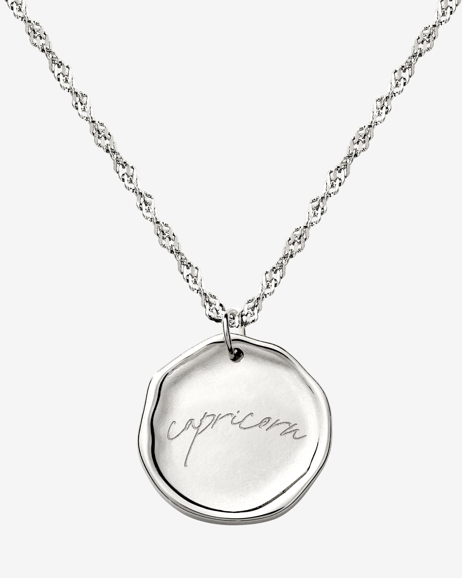 Zodiac Necklace – Capricorn / Steinbock Silber