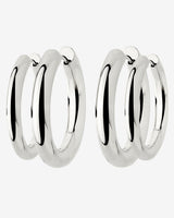 Chunky Lover Hoop Bundle Maxi Silber