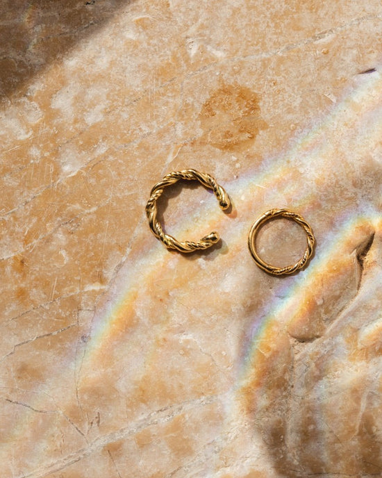 Curly Twist Piercing Gold