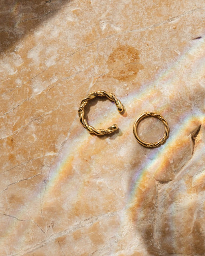 Curly Twist Piercing Gold