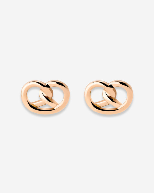Pretzel Babe Studs Roségold