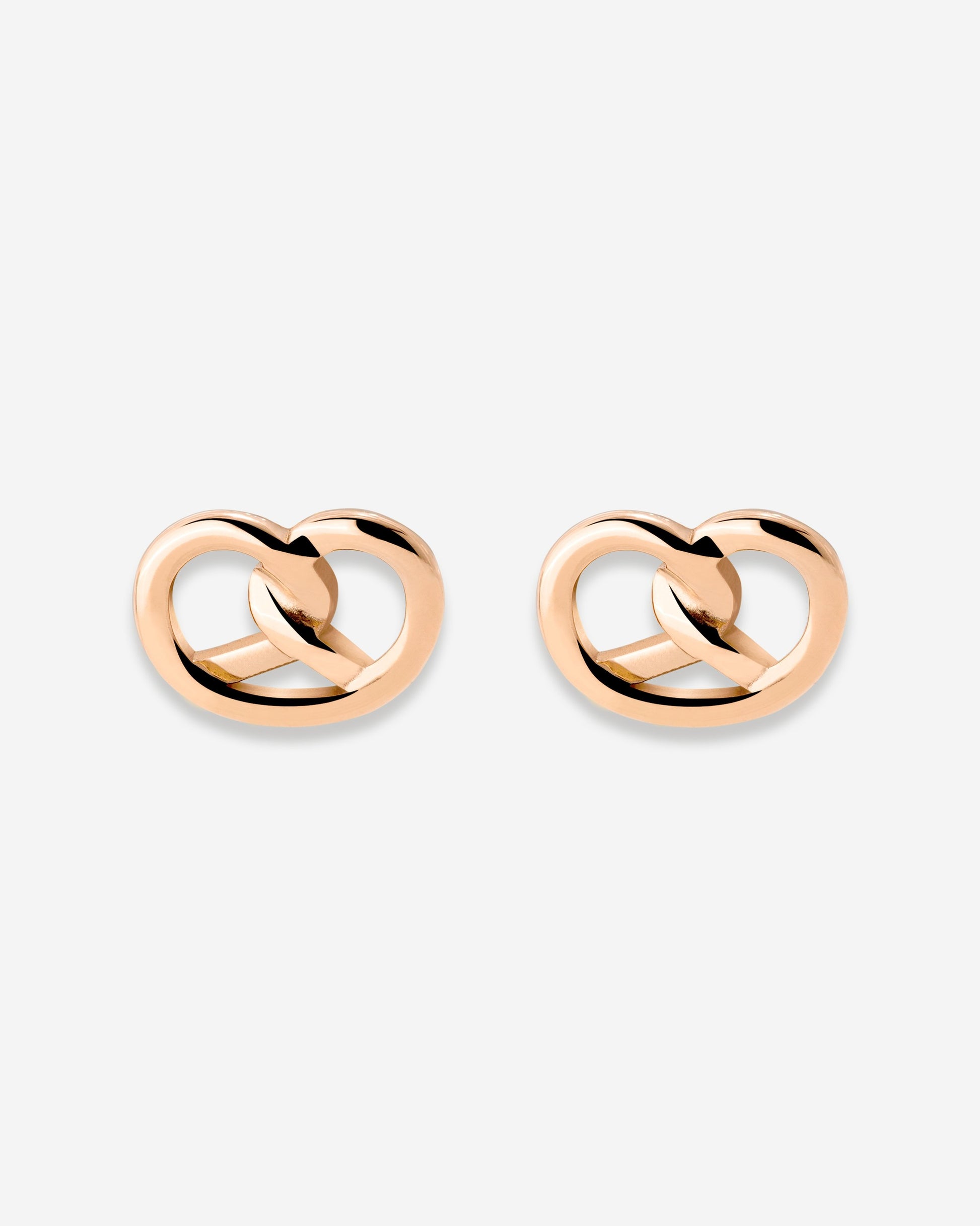 Pretzel Babe Studs Roségold