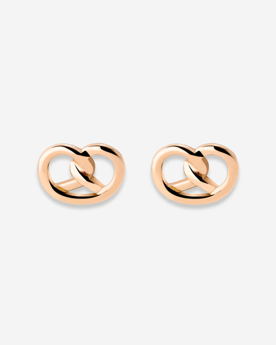 Pretzel Babe Studs Roségold
