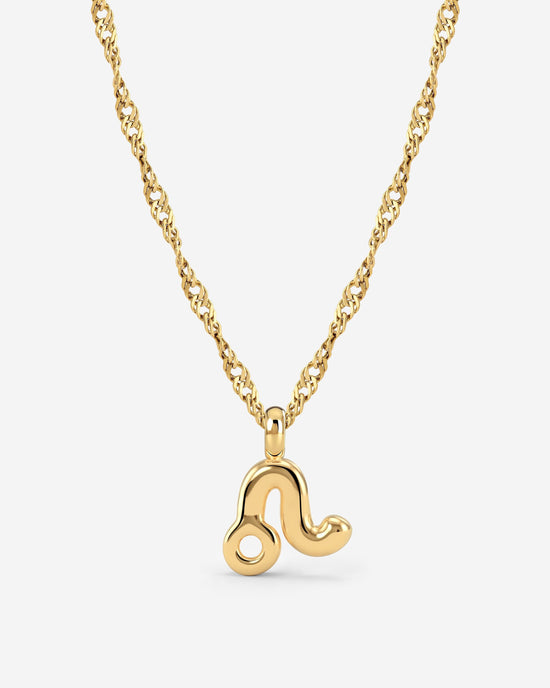 Leo Bubble Necklace Gold