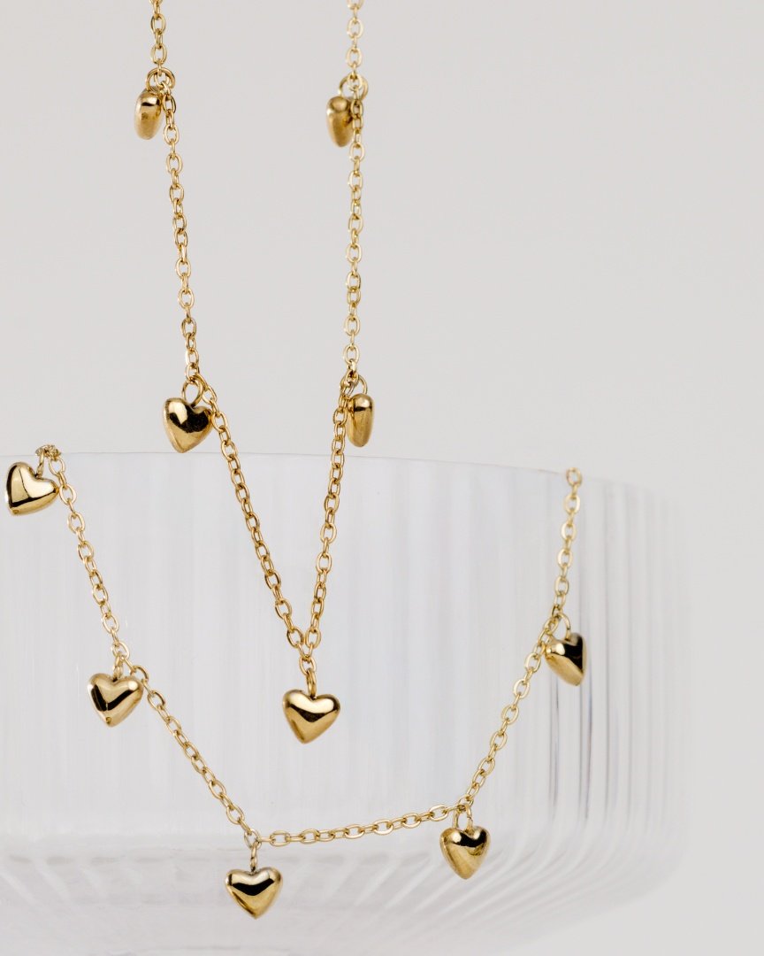 Lovely Heart Choker Silber