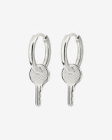 Low-key Hoop Set Small Silber