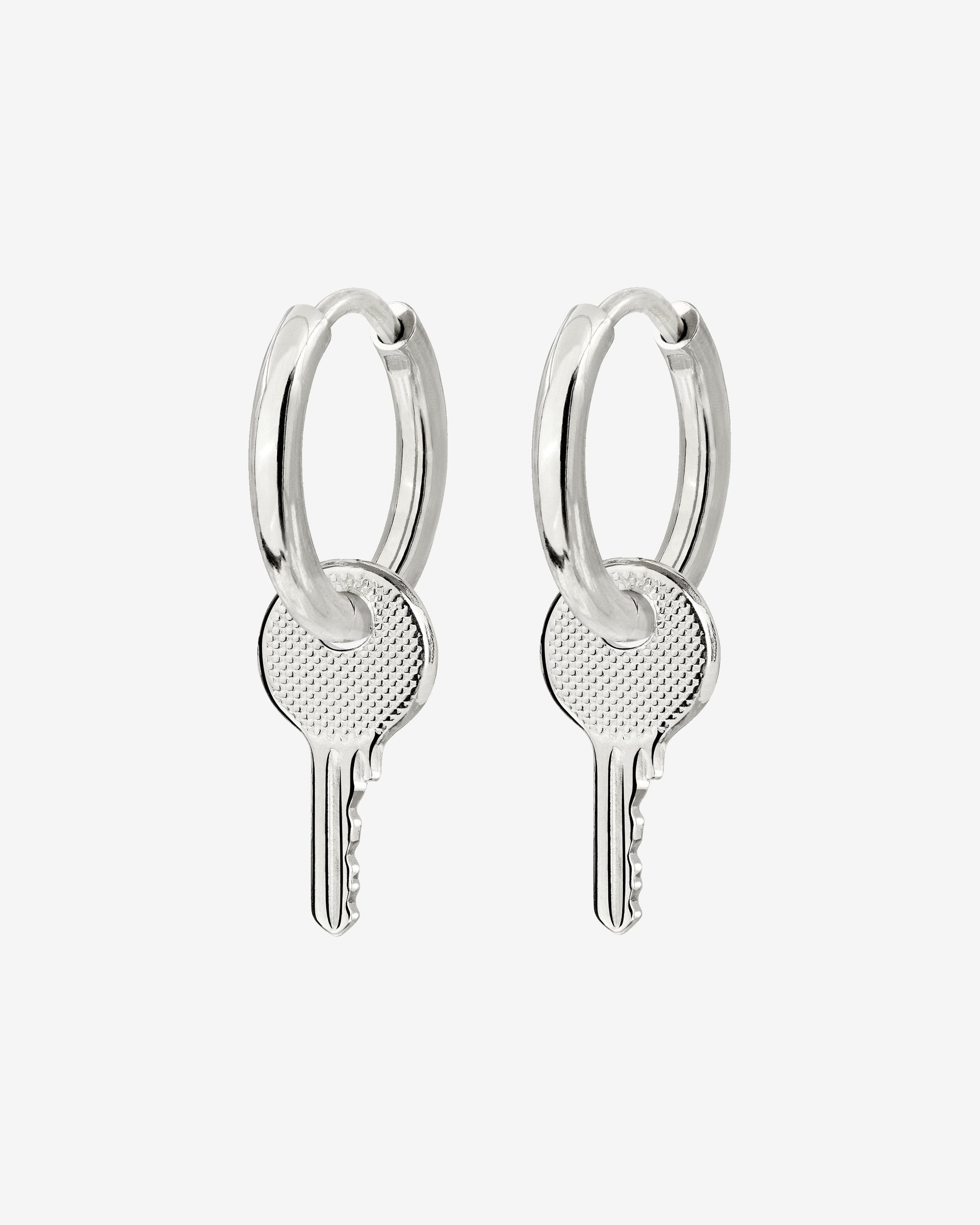Low-key Hoop Set Small Silber