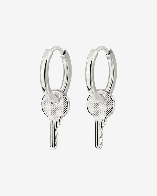 Low-key Hoop Set Small Silber