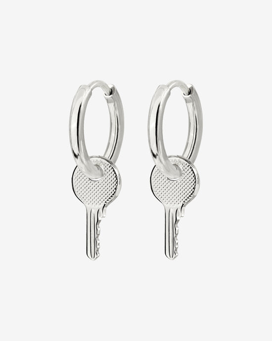 Low-key Hoop Set Small Silber