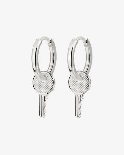 Low-key Hoop Set Small Silber